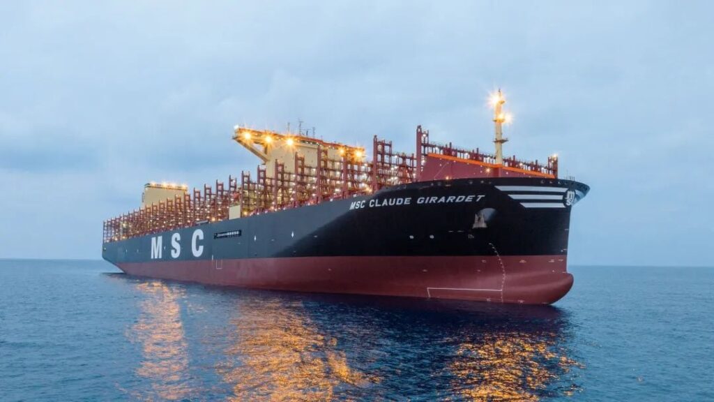 Hudong-Zhonghua has transferred 24,116 TEU container titan MSC Claude Girardet to its subsidiary.